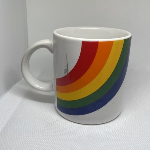Vintage Happy Rainbow Mug FYDA Korea 1984 Pride Smile in a Mug. - Picture 4 of 5